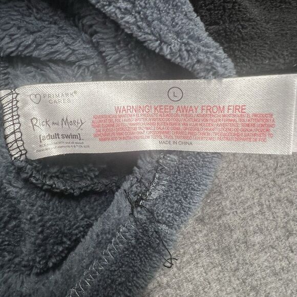 Rick & Morty Sweatshirt Large Adult Swim Pickle Rick Gray/Black Soft Pullover - Picture 4 of 8